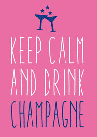 Grußkarten: Drink Champagne - Individuelle Einladung