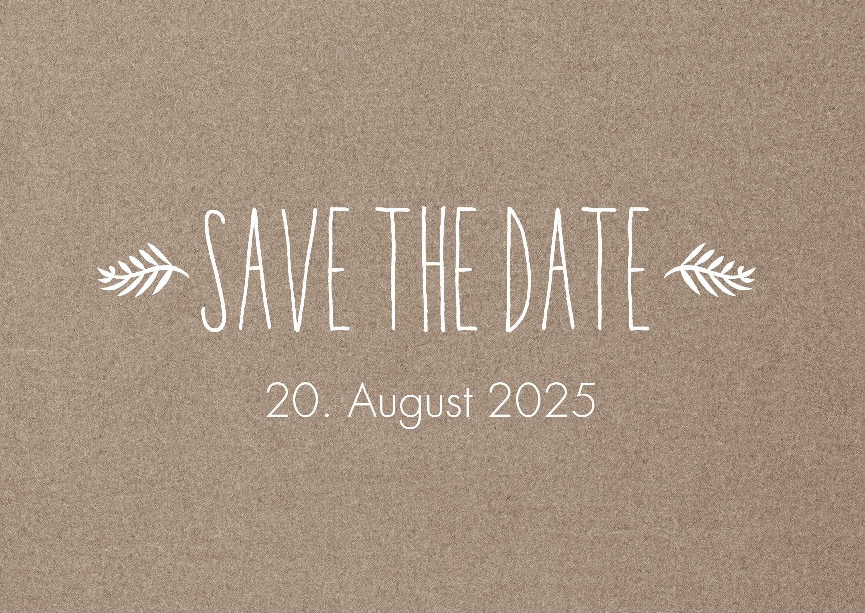 Save the Date Karten: Oliven Zweige Individuelle Einladung