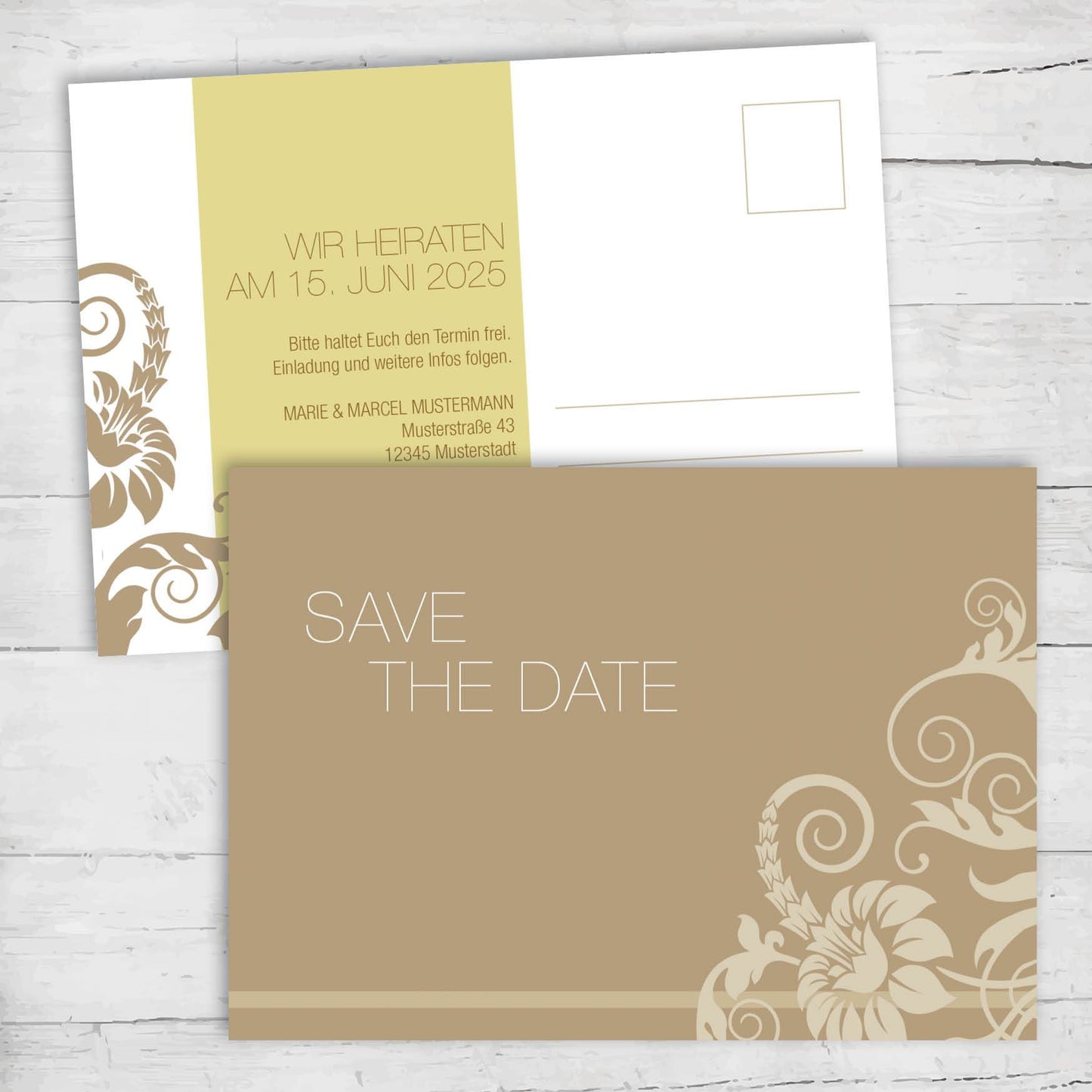 Save the Date Karten: Pavillon Individuelle Einladung