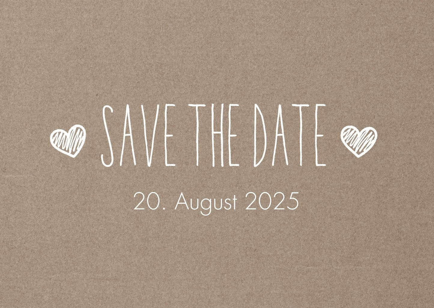 Save the Date Karten: Rustikal mit Herz