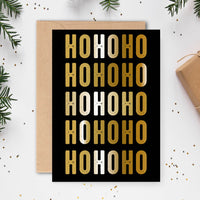 Weihnachts - Postkarte: Ho Ho Ho..... - Individuelle Einladung